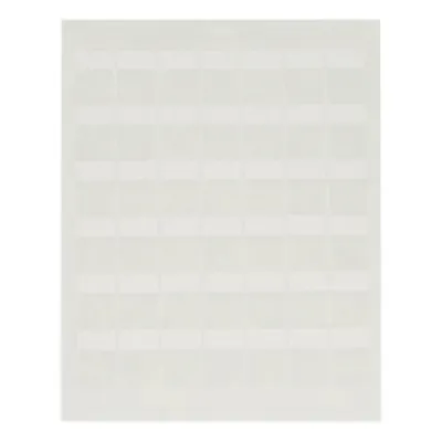 Hojas con 1000 Etiquetas Auto-Laminadas para Impresora Láser/Inyección de Tinta, para Cables de 4.1 a 6.6 mm (0.16 a 0.26 pulgadas) de Diámetro, Color Blanco