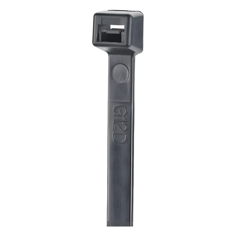 Cincho de Nylon 6.6 StrongHold™, 1220mm largo x 9mm ancho, Color Negro, Cámara impelente, Paquete de 50pz