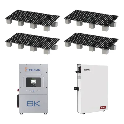 Kit Hibrido con Interconexión a la Red Eléctrica de CFE de 8 kW con Salida de 220 Vca y respaldo de 10 kWh en batería de LiFePO4