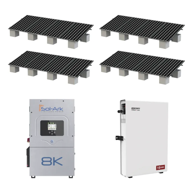 Kit Hibrido con Interconexión a la Red Eléctrica de CFE de 8 kW con Salida de 220 Vca y respaldo de 10 kWh en batería de LiFePO4