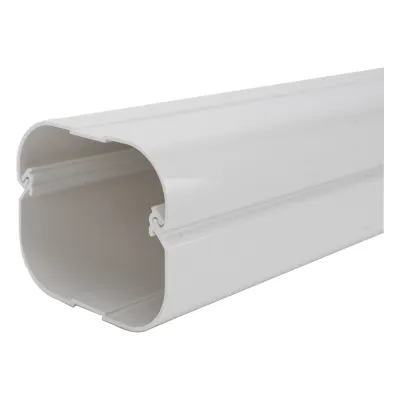 Kit de Canaletas Para la Organización de Tuberías y Cables Eléctricos en Instalaciones de Aire Acondicionado, Uso en Interiores y Exteriores, PVC Rígido, Ideal Para Minisplit, Contenido de Kit (11 Piezas), (3000-00000)