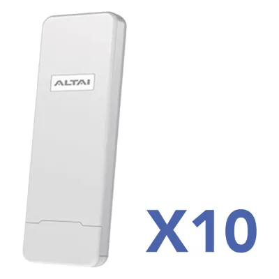 Kit WiFi para Comunidades (10 AP) / Solución WISP Lista para Despliegue / Cobertura hasta 800 m / Administración en Nube Gratuita