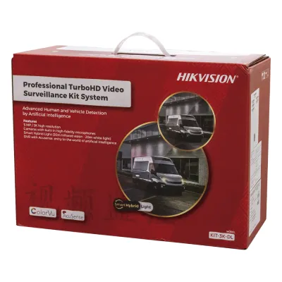 [Dual Light] Kit TurboHD 3K (5 Megapixel) / DVR 4 Canales / 4 Cámaras Bala para Exterior y Metal / Micrófono Integrado / Accesorios de Interconexión / Fuente de Poder