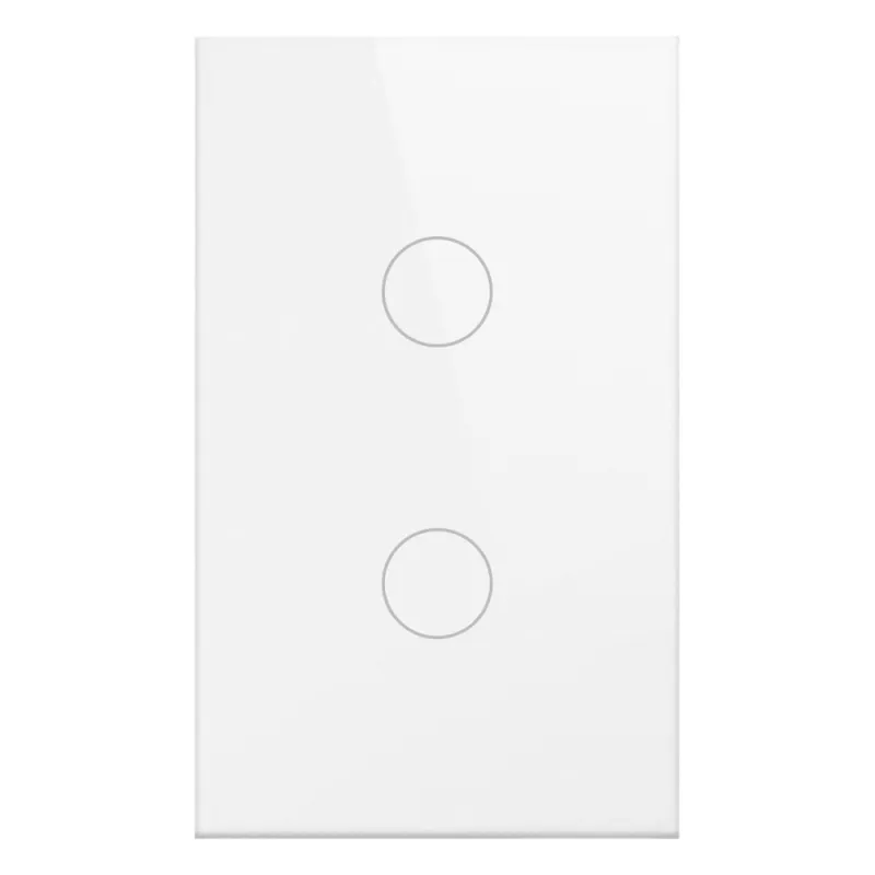 (ZigBee) Apagador switch inalámbrico ZigBee, control de 2 regresos de carga, 110V