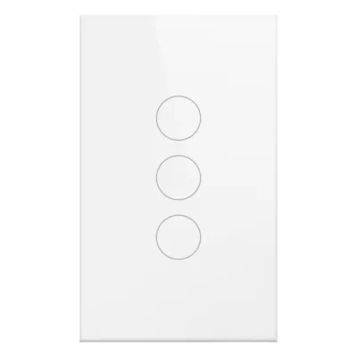 (Wifi) Apagador switch inalámbrico WIFI, control de 3 regresos de carga, 110V