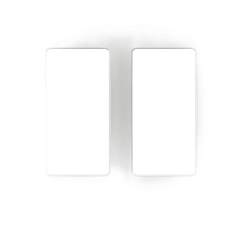 Placa de pared de 2 espacios para atenuadores, apagadores o controles inalámbricos Lutron, línea Claro sin tornillos visibles