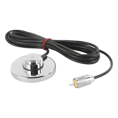 Montaje Magnetico con 3.5 m Cable Coaxial RG58U, Conector PL259