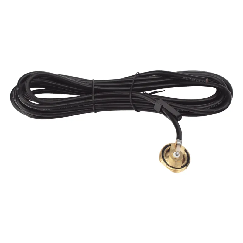 Montaje para Antenas Móviles, 5 mts de Cable RG58U, Montaje 3/4" (NMO), sin Conector.