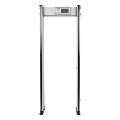 Detector de Metales de 18 Zonas / Arco para Interiores / 50 Inspecciones por Minuto / Sensor Infrarrojo Anti-Falsas / Contador Integrado / 8 Programas Precargados