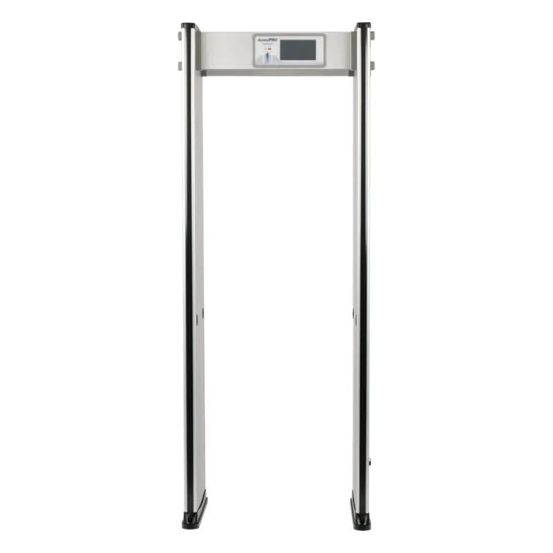 Detector de Metales de 18 Zonas / Arco para Interiores / 50 Inspecciones por Minuto / Sensor Infrarrojo Anti-Falsas / Contador Integrado / 8 Programas Precargados