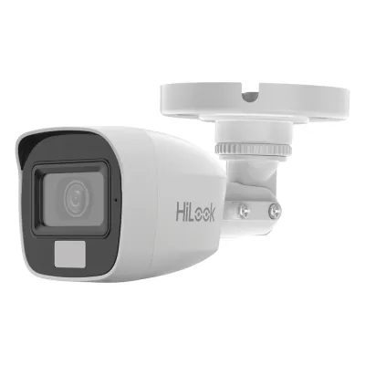 [Dual Light + ColorVu] Bala TURBOHD 2 megapixel / 20 mts IR + 20 mts luz blanca / Lente 2.8 (100° de Visión) / Exterior IP66 / Audio por Coaxitron / TVI-AHD-CVI-CVBS / Metal / Smart-Hybrid light