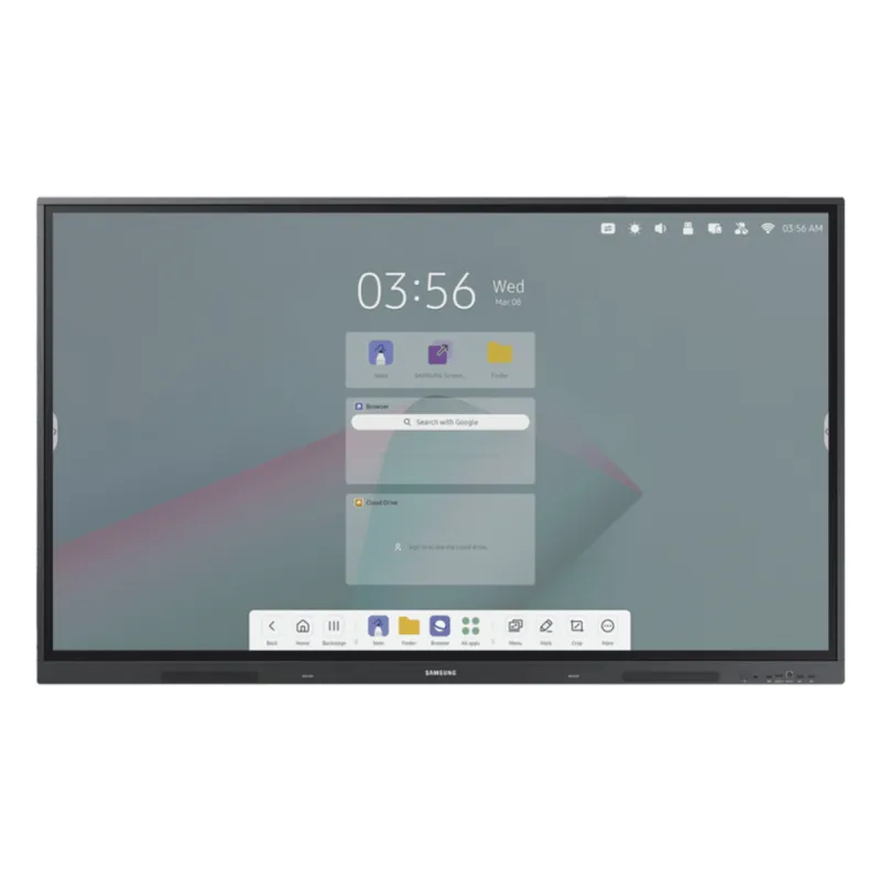 Pantalla Interactiva 75" / Resolución 4K UHD (3840x2160) / Táctil IR / Brillo 400 nits / Android 14 EDLA / WiFi y Bluetooth / Compatible VESA 800x400