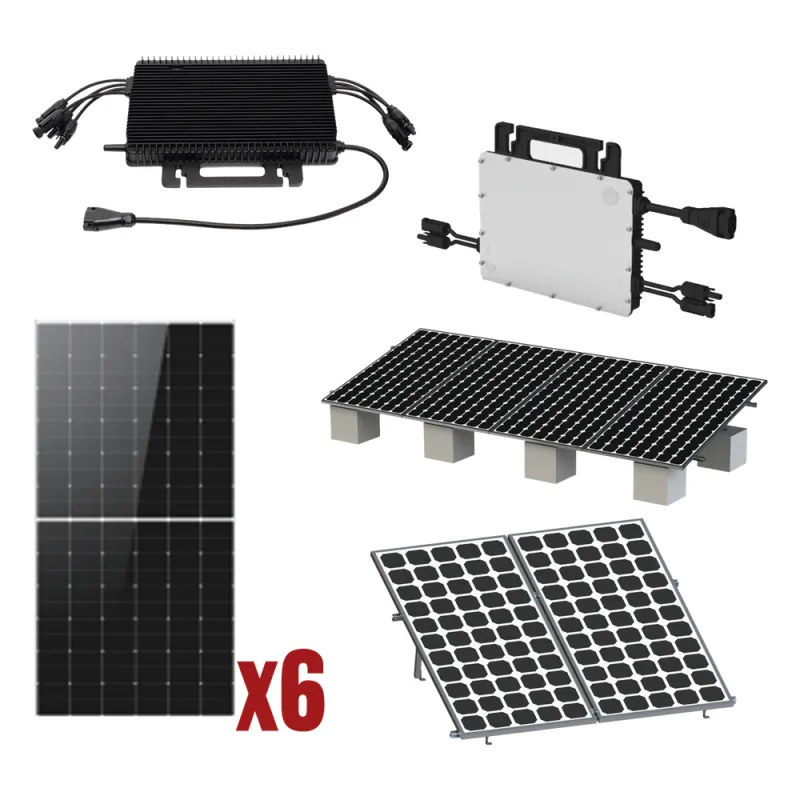 Kit Solar Interconexión / 3kW 220Vca / Incluye Inversor, Paneles Solares, Montaje y Conectores
