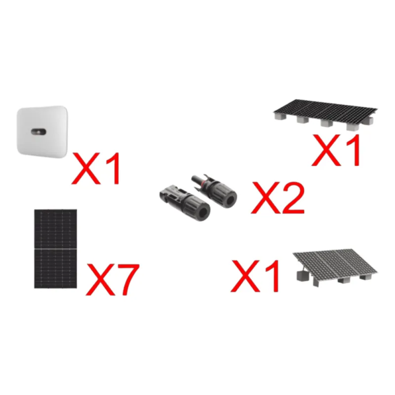 Kit Solar Interconexión / 4 kW 220Vca / Incluye Inversor, Paneles Solares, Montaje y Conectores