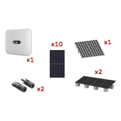 Kit Solar Interconexión / 6 kW 220Vca / Incluye Inversor, Paneles Solares, Montaje y Conectores