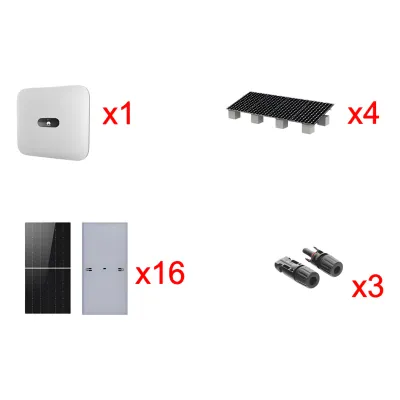 Kit Solar Interconexión / 10kW 220Vca / Incluye Inversor, Paneles Solares, Montaje y Conectores
