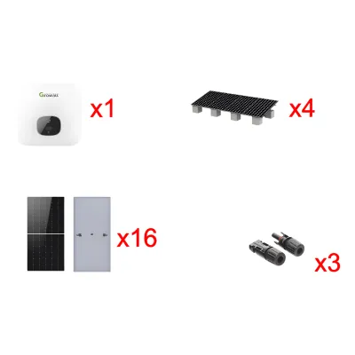 Kit Solar Interconexión / 10kW 220Vca / Incluye Inversor, Paneles Solares, Montaje y Conectores