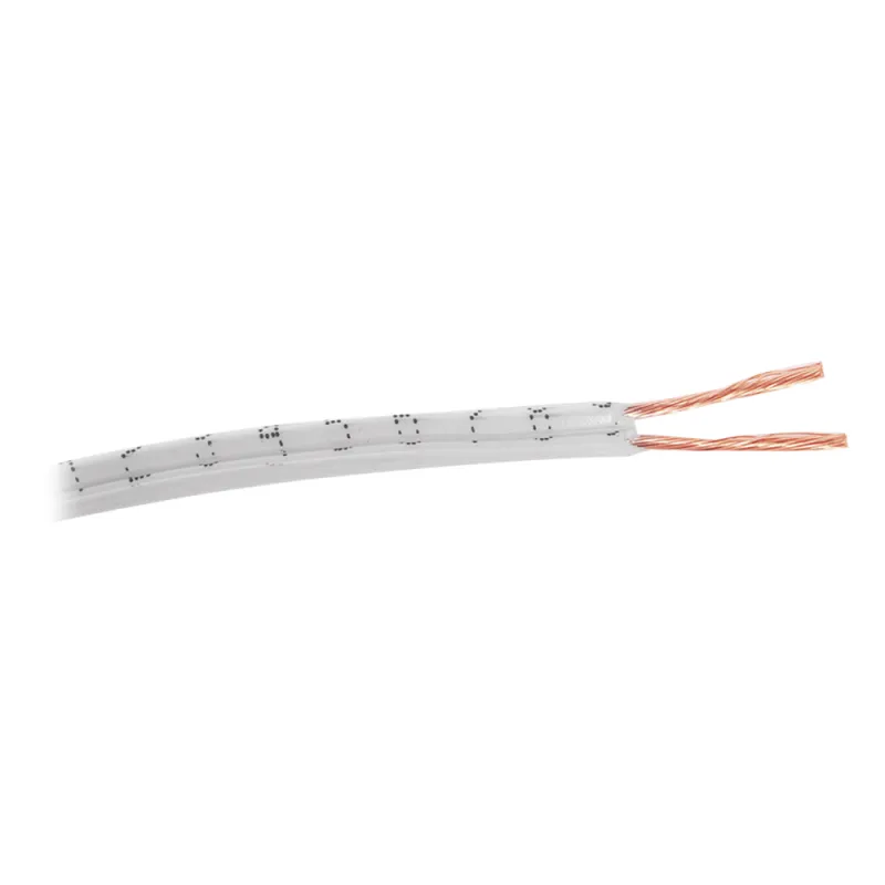 Cable POT 2 x 18 AWG / 100 Metros (328.08 Pies) / NOM-063-SCFI / Color Blanco / Aplicaciones en Electrodomésticos y Electrónicos