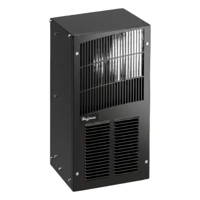 Aire Acondicionado Compacto Para Exterior, Uso en Gabinetes de Telecomunicaciones de Grado Industrial, Frío T20, 2000 BTU, 115 Vca, de Acero, Color Negro
