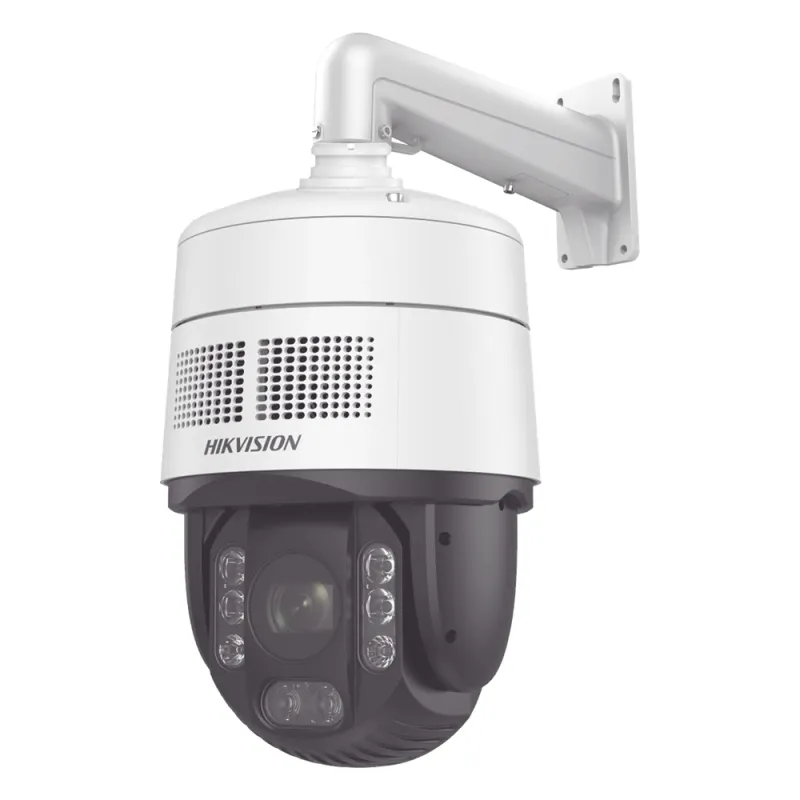 [PROTECCIÓN ACTIVA] Domo PTZ IP 4 Megapixel / 32X Zoom / 200 mts IR / Potente Alerta Audible y Luz Estroboscópica hasta 100 Metros / ACUSENSE / IP67 / IK10 / / Autoseguimiento 2.0 / Hi-PoE / DARKFIGHTER / Rapid Focus / Micro SD