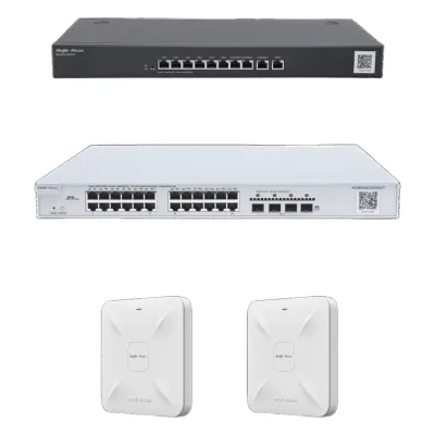 Solución Completa de Red para hasta 350 Clientes y hasta 4 servicios de Internet., Ideal para Iniciar un Proyecto de Hotelería u Oficina