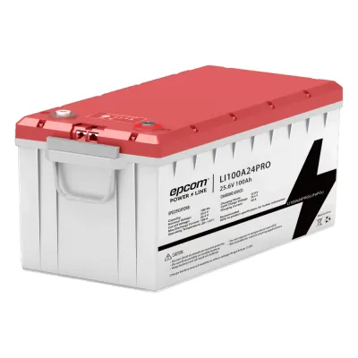 Batería de Litio LiFePO4 / 25.6 Vcc / 100 Ah / 2.56 kWh / 3500 Ciclos / BMS Integrado / Comunicación RS485 y CAN