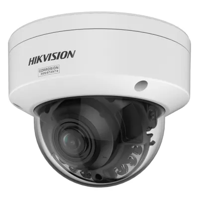[Dual Light + ColorVu 3.0 + HikAI] Domo IP 4 Megapixel / Lente Mot. 2.8 a 12 mm / 40 mts IR + Luz Blanca / Exterior IP67 / WDR 130 dB / ACUSENSE 3.0 / Metal / NEMA 4X / ACUSEEK