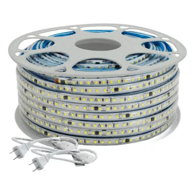 Manguera Led para uso Interior o Exterior / 50 m/ 127 V CA / 500 W Potencia / T.C.C. 6500 K / Color Blanco / Fuente de luz LED tipo SMD.