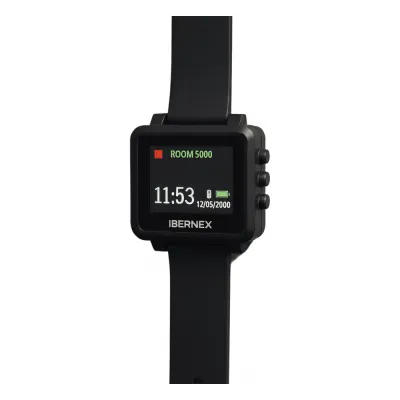 Reloj Receptor Inalámbrico de Muñeca / Display LCD a Color / Batería Recargable / Indicación Visual y Acústica de Alarmas / Almacena hasta 3000 Caracteres / Conexión Inalámbrica por Radiofrecuencia