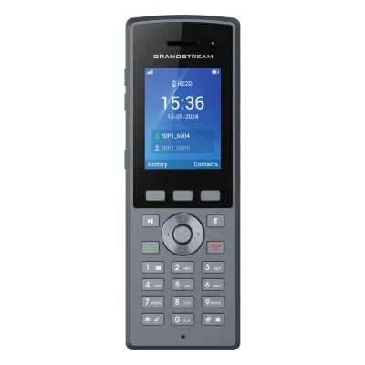 Teléfono Inalámbrico DECT HD Reforzado DP735 / 20 Cuentas SIP / Pantalla TFT LCD 2.4 Pulgadas / Alcance 400 m Exteriores / IP67 / Audio Full HD / Batería 2000 mAh / Compatible con Estaciones Base DP750, DP752, DP755