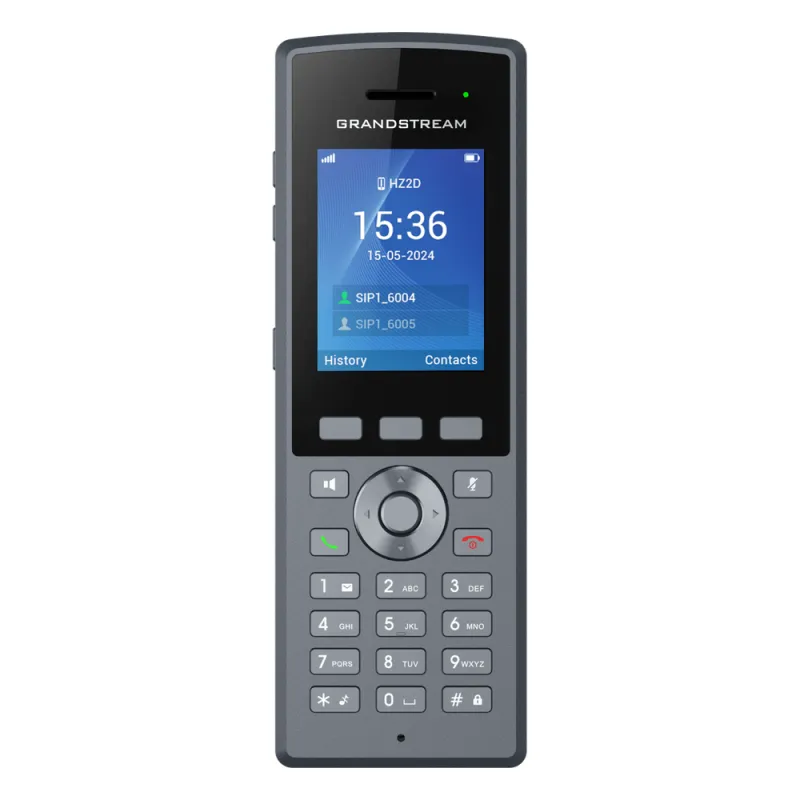 Teléfono Inalámbrico DECT HD Reforzado DP735 / 20 Cuentas SIP / Pantalla TFT LCD 2.4 Pulgadas / Alcance 400 m Exteriores / IP67 / Audio Full HD / Batería 2000 mAh / Compatible con Estaciones Base DP750, DP752, DP755