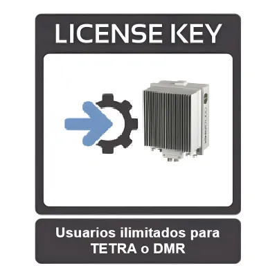 Licencia para sistemas DAMM de usuarios ilimitados para protocolo TETRA o DMR