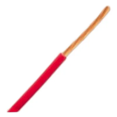 Bobina de 304.8 Metros (1000 Pies) de Cable Automotriz 16 AWG Color Rojo / Cable Primario TXL / Conductor Cobre Desnudo 19/29 / Aislamiento XLPE / Rango Temp. -51°C a 125°C / Especificaciones Ford y Chrysler