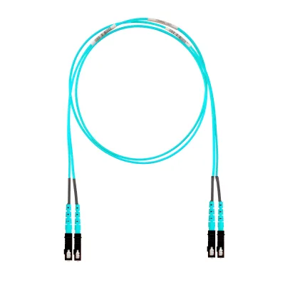 Jumper de Fibra Óptica Multimodo 50/125 OM4, SC-SC Duplex, OFNR (Riser), Color Aqua, 3 Metros (9.84 Pies)