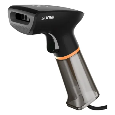 Escáner portátil 2D SUNMI / Sensor de imagen CMOS 640x480 / Precisión de lectura ≥3 mil / Código QR y EAN13 / Plug and Play / Resistente a caídas de 1,2 m / USB tipo A / Sistema operativo multiplataforma