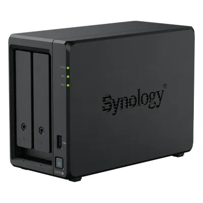 NAS Synology DiskStation DS725+ | 2 Bahías | Expandible hasta 7 Unidades | 2 Ranuras M.2 NVMe | Puerto 2.5GbE | Rendimiento 276 MB/s Lectura y 224 MB/s Escritura | Compatible con Unidad de Expansión DX525.