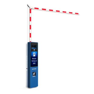 Barrera Vehicular IZQUIERDA Todo en Uno / Brazo Articulado Incluido de 4 mts / Cámara ANPR Integrada / Boton de Ayuda / Pantalla LCD / Apertura en 4 segundos
