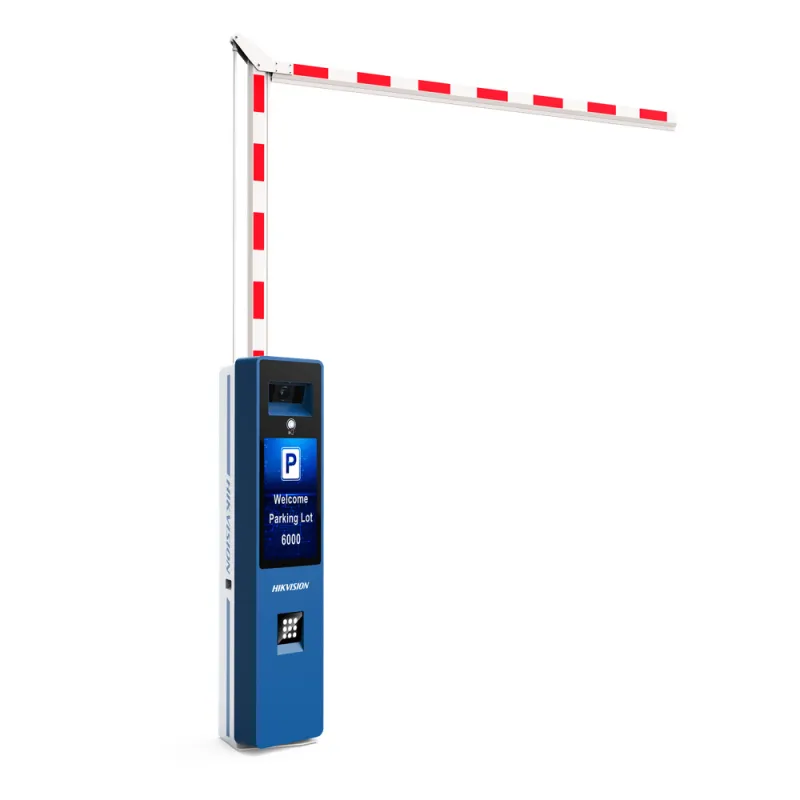 Barrera Vehicular IZQUIERDA Todo en Uno / Brazo Articulado Incluido de 4 mts / Cámara ANPR Integrada / Boton de Ayuda / Pantalla LCD / Apertura en 4 segundos