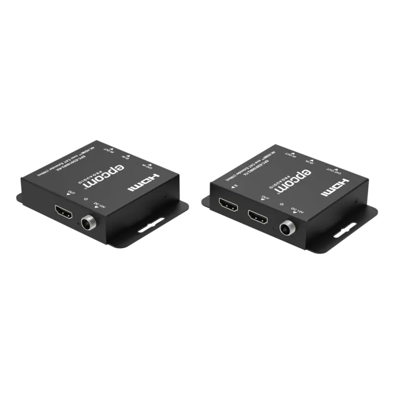 Kit Extensor HDMI | 4K30 hasta 100m | Cat6 | Transmisión sin Compresión | Soporta PoC Bidireccional | EDID y Audio 5.1CH