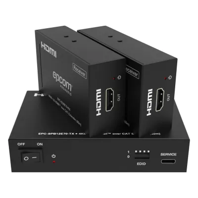 Splitter HDMI 1x2 | 4K@60Hz a 60m | 4K@30Hz a 70m | Cable Cat6 | EDID | HDCP 2.2 | Salida Loop