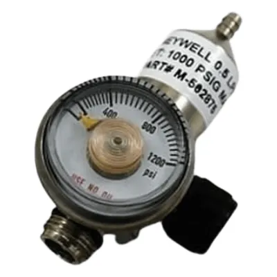 Regulador de gas de calibración con flujo ajustable a 0.5 L/min para cartuchos de sensor de la serie E3Point