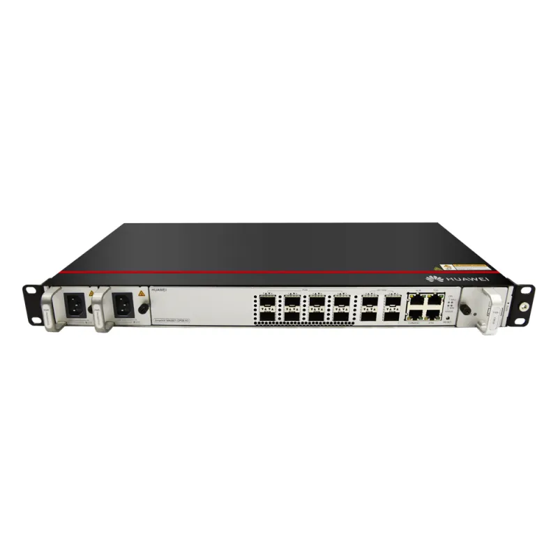 OLT GPON OptiXAccess 8 Puertos con Módulos C+, 4 Puertos Uplink (10GE/GE), Hasta 1024 ONTs, 2 Fuentes de Alimentación AC, 1 UR
