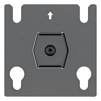 Accesorio - Placa Adaptadora para Panel LED 20 x 20.5 mm | Dimensiones 64 x 64 x 2 mm | Diámetro de Orificio Ø10.3 mm | Separación de Orificios 40 mm.