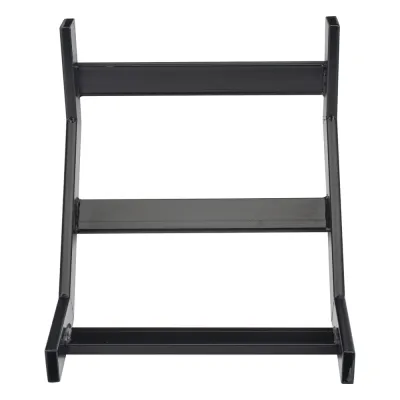 Curva Vertical Interior de 90° para Escalera Tubular de 1.5" de Peralte y 12" de Ancho, Acabado con Pintura Epóxica Color Negro, Incluye Coples y Tornillería