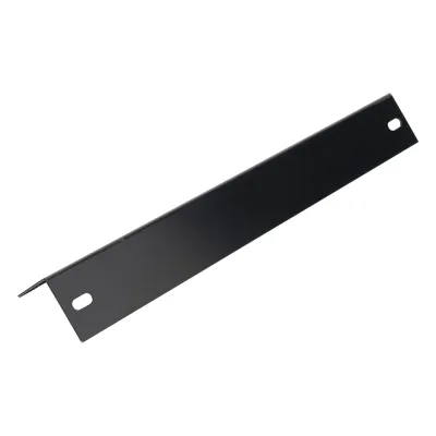 Ménsula Terminal para Escalera Tubular de 1.5" de Peralte y 12" de Ancho, Acabado con Pintura Epóxica Color Negro, Ideal para el Soporte y Terminación de la Escalera Tubular