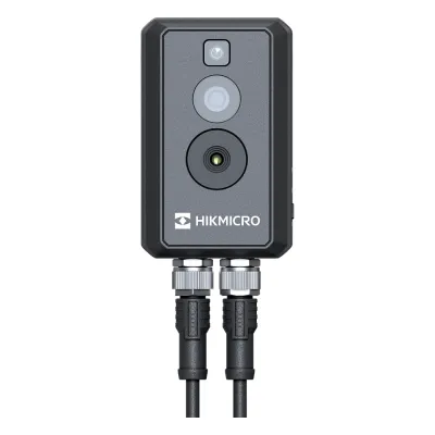 (HIKMICRO) Cubo IP Bi-Espectral / Térmica (256 X 192 / 3.6 mm) + Óptica (4 MP / 1.4 mm) / Rango: -20°C a 550°C / ±2°C Margen / PoE / IP67 / Ideal para Sites o Lugares Pequeños