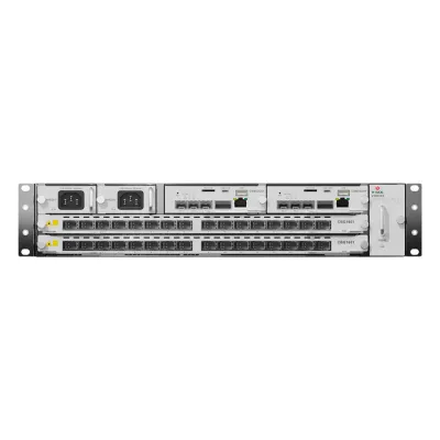 OLT Modular tipo Chasis GPON/XGS-PON Combo,1 Tarjeta de Servicio de 16 Puertos GPON, 2 Ranuras, 2 Fuentes de Alimentación AC, 2 UR