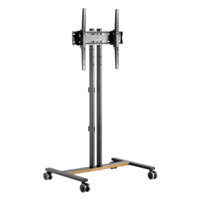 Soporte Móvil para Pantalla | Compatibilidad VESA 200x200 hasta 600x400 / Ruedas con Frenos / Ajuste de Altura y Ángulo / Soporte para TV de hasta 55 Pulgadas / Capacidad de Peso 35 kg