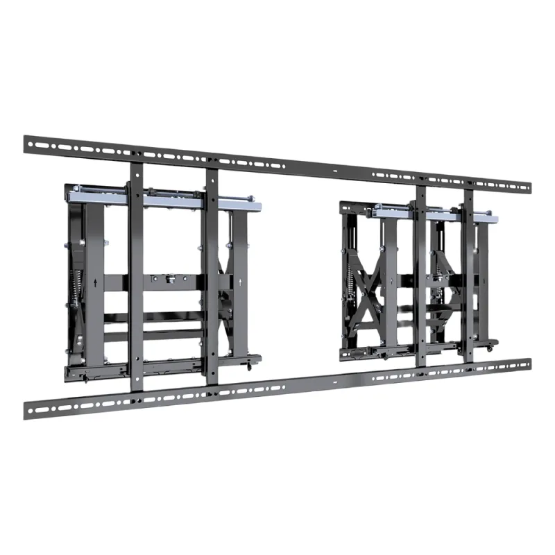 Soporte Estructural Modular para Pantallas | Altura Ajustable de 200 mm a 1600 mm | Ancho 600 mm | Profundidad 134 mm a 300 mm | Diseño Metálico| Compatible con Diferentes Tamaños de Pantallas |Soporta Formato Horizontal y Vertical.