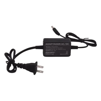 Adaptador 5 Vcc / 2A / UL / Voltaje de Entrada de 100-240 Vca / Para uso, solo en lectores biométricos de 5 Vcc de la marca ZK